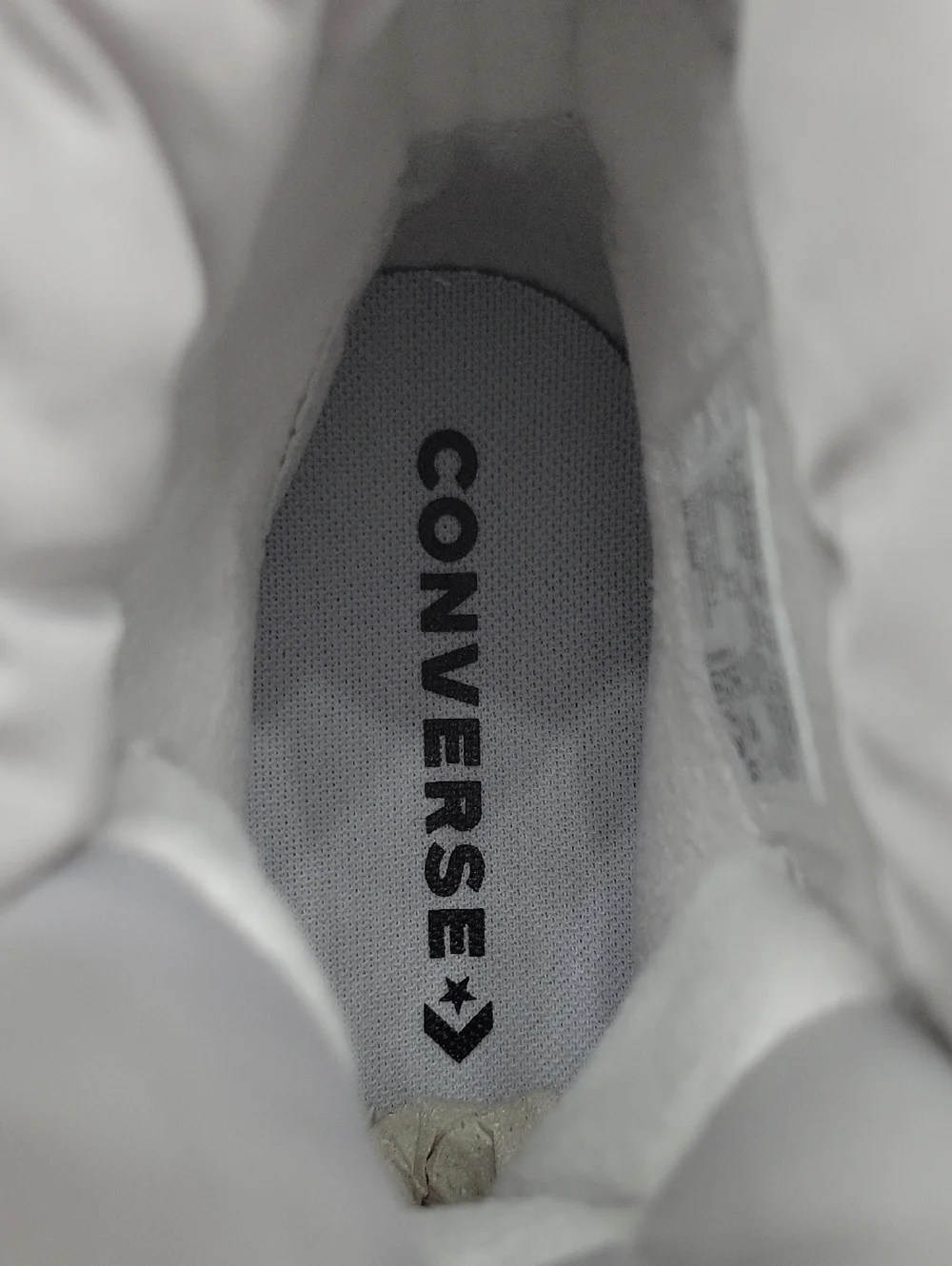 Converse White High-Top Kids Sneakers with Silver Accents